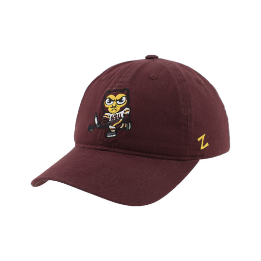 ASU Hockey Zephyr Maroon Adjustable Sparky Hat