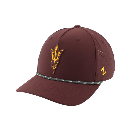 ASU Hockey Zephyr Maroon Fork Hat