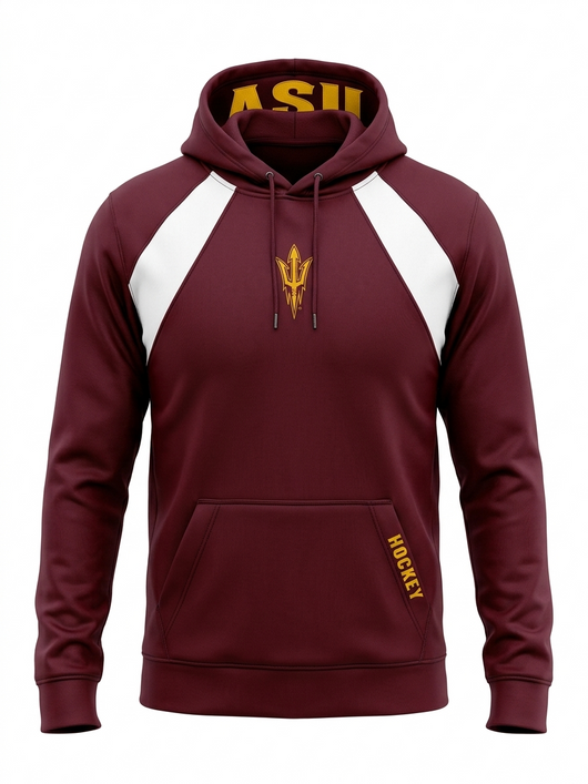 ASU Hockey Colosseum Maroon Hoodie
