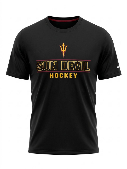 ASU Hockey Colosseum Black Shirt