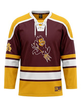 ASU Hockey Colosseum Maroon Sparky Jersey