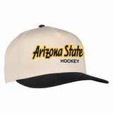 ASU Hockey Ahead Cream/Black Hat