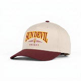 ASU Hockey Ahead Cream/Maroon Hat