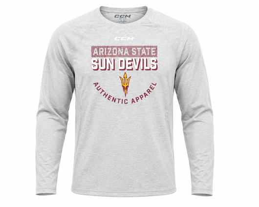 ASU Hockey CCM Grey Long Sleeve Shirt