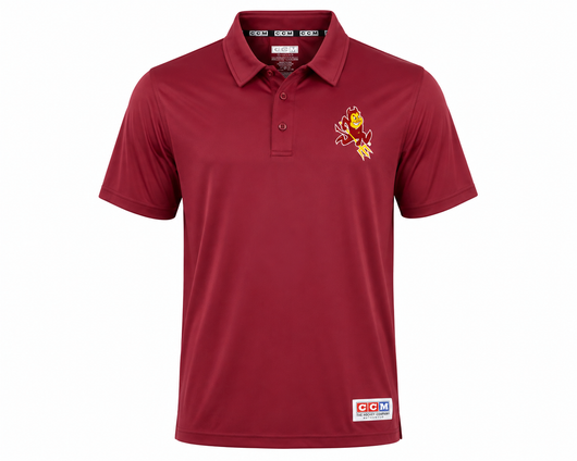 ASU Hockey CCM Maroon Sparky Polo