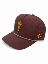 ASU Hockey Zephyr Maroon Fork Hat