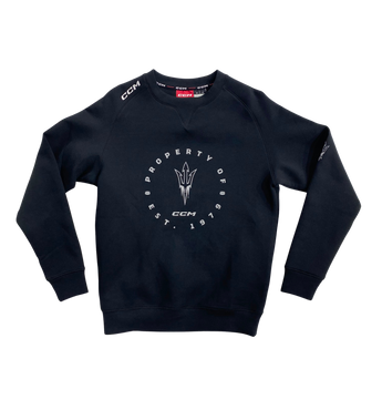 ASU Hockey CCM Black Premium Crewneck