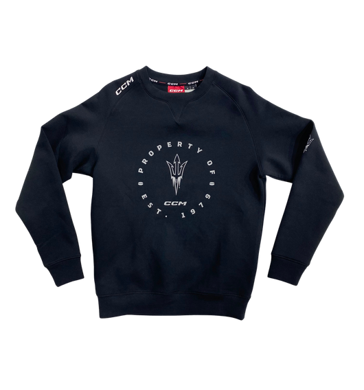 ASU Hockey CCM Black Premium Crewneck