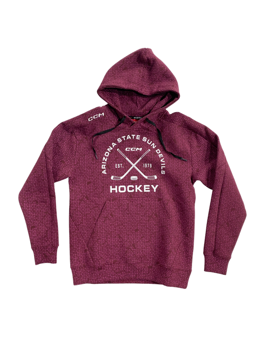 ASU Hockey CCM Maroon Premium Pullover Hoodie