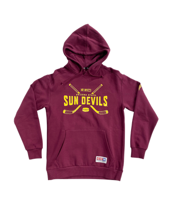 ASU Hockey CCM Maroon Pullover Hoodie