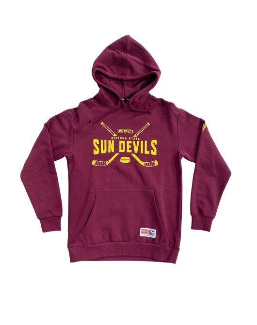 ASU Hockey CCM Maroon Pullover Hoodie
