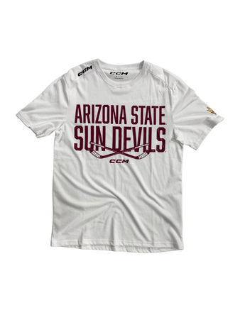 ASU Hockey CCM White Shirt