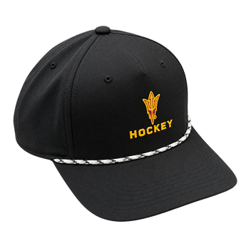 ASU Hockey Ahead Black Fork Hat