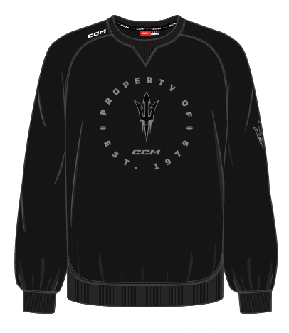 ASU Hockey CCM Black Premium Crewneck