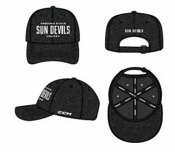 ASU Hockey CCM Black Structured Hat
