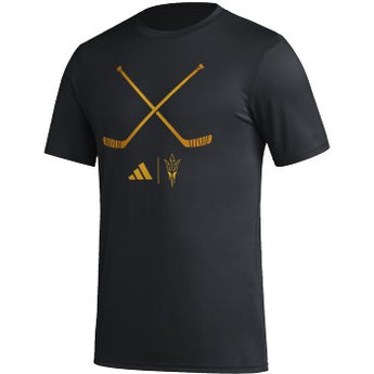 ASU Hockey Men's Black Pregame Short Sleeve T-Shirt