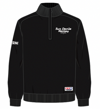 ASU Hockey CCM Black Quarter Zip
