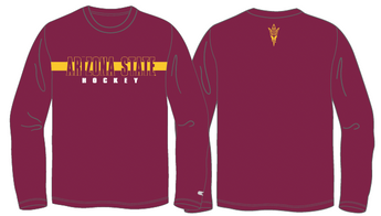 ASU Hockey Colosseum Bar Long Sleeve Shirt