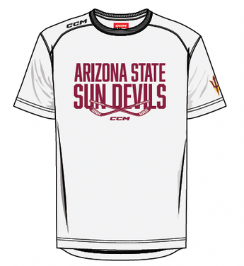 ASU Hockey CCM White Shirt