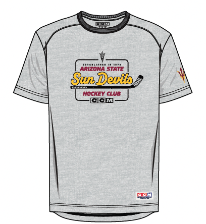 ASU Hockey CCM Grey Shirt
