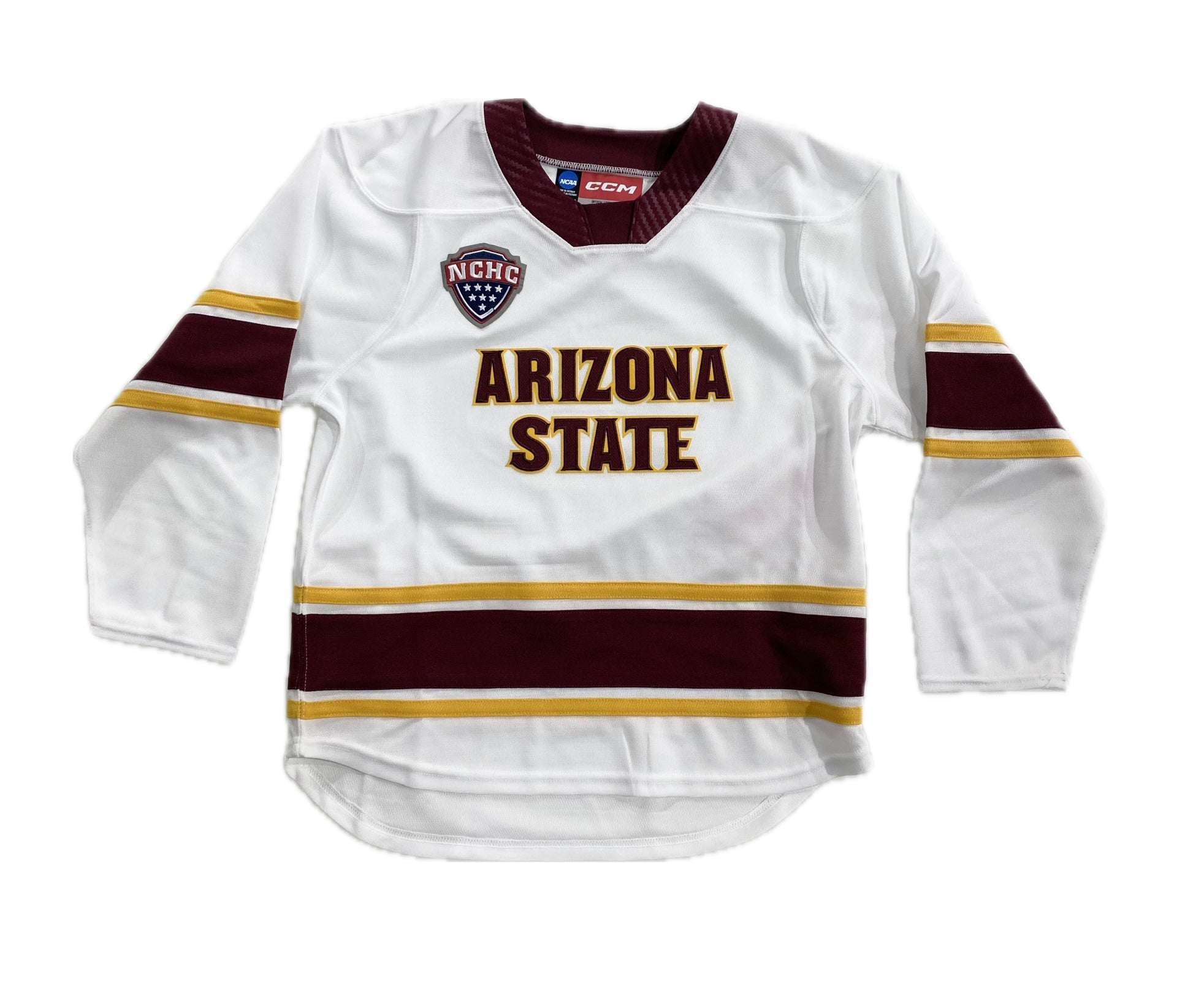 Sun Devils Hockey Jersey ASU Hockey Youth CCM White Jersey