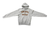 ASU Hockey Ash Heather Gray Cross Grain Hoodie