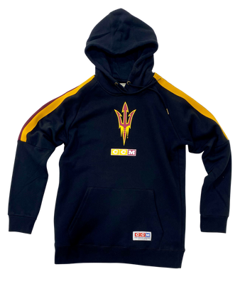 ASU Hockey CCM Black Fleece Pullover Hoodie