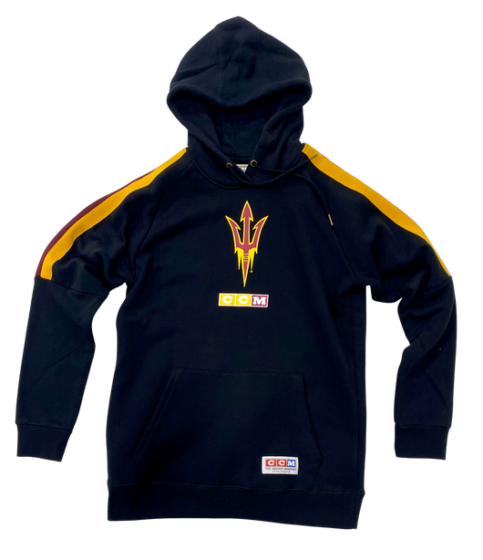 ASU Hockey CCM Black Fleece Pullover Hoodie