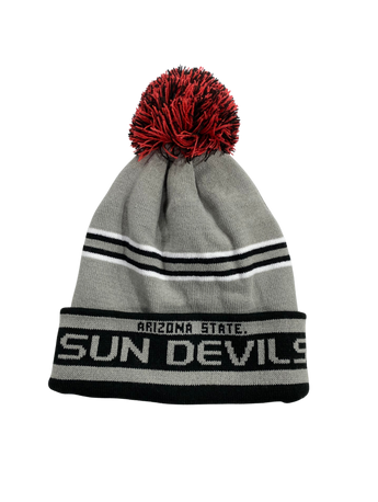 ASU Hockey CCM Grey Pom Knit